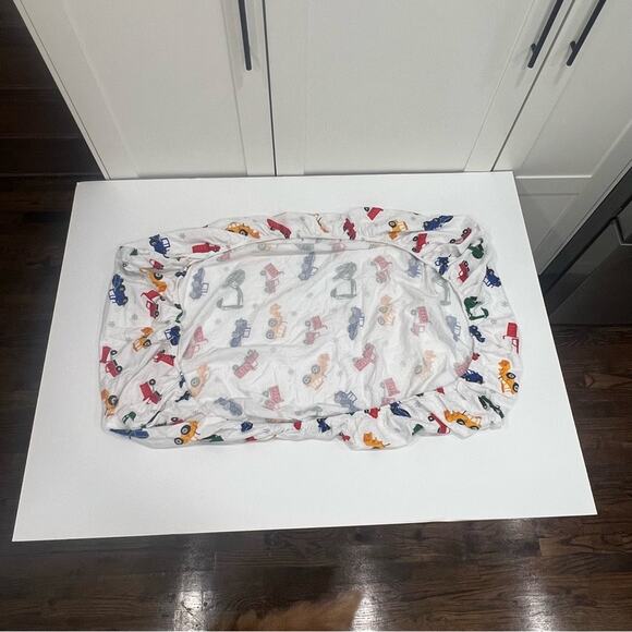 Rugged Butts Multicolor Construction Vehicle 100% cotton flannel Crib Sheet x2 - Picture 5 of 11